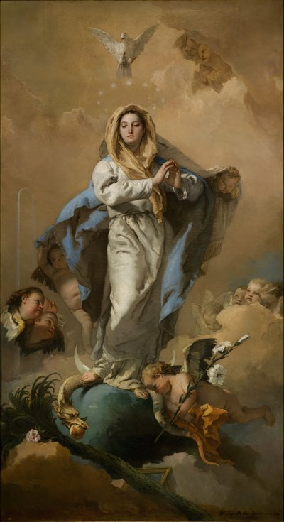 Neposkvrněné početí od Giovanni Battista Tiepolo