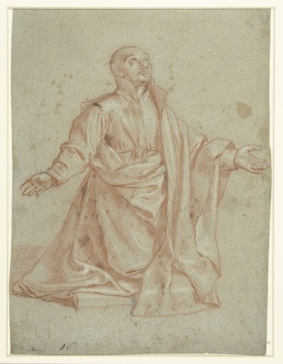 Svatý Ignác z Loyoly v adoraci od Giovanni Battista del Cairo