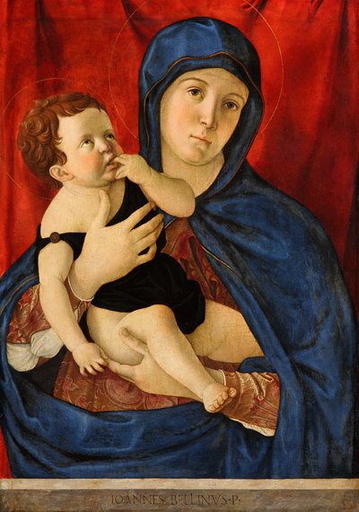 Německy: Maria mit dem Kind Madonna and Child od Giovanni Bellini