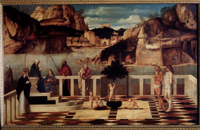 Svatá alegorie (malba, kolem roku 1487) od Giovanni Bellini