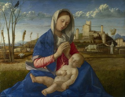 Madona z louky. Kolem 1500 od Giovanni Bellini