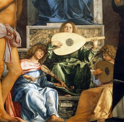 Oltářní obraz San Giobbe. Detail, cca 1487. od Giovanni Bellini