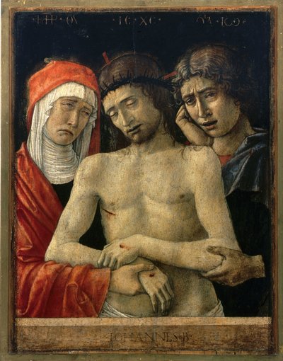 Pieta s Pannou Marií a svatým Janem od Giovanni Bellini