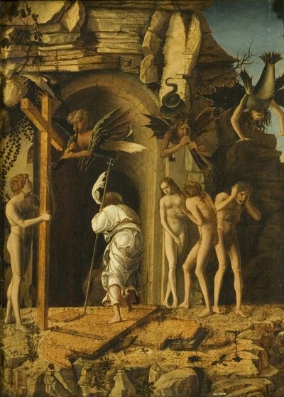 The Descent of Christ into Limbo, c.1475-80 (olej na pergamenu na panelu) od Giovanni Bellini