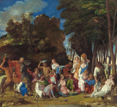 Svátek bohů, 15141529. od Giovanni Bellini