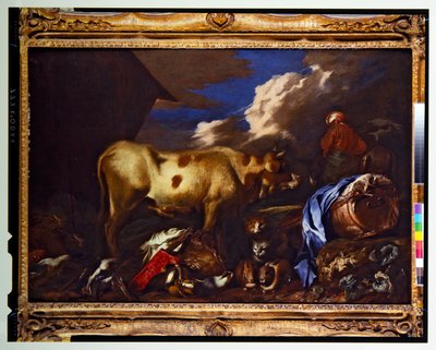 Noahs Arche mit Tieren von Giovanni Benedetto (1609-64) Castiglione