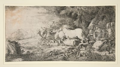 Zvířata vstupující do Noema od Giovanni Benedetto Castiglione