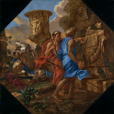 Arkádští pastevci od Giovanni Benedetto Castiglione