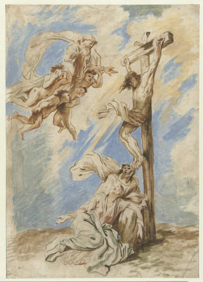 Kristus na kříži od Giovanni Benedetto Castiglione