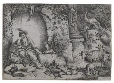 Circe mění Odysseovy muže na zvířata od Giovanni Benedetto Castiglione