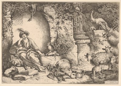 Circe mění společníky Ulysses ve zvířata, 1650-1651. od Giovanni Benedetto Castiglione