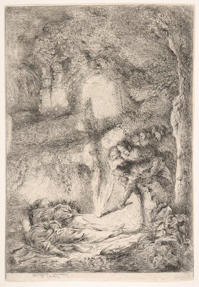 Nalezení těl svatých Petra a Pavla, ca. 1647-51. od Giovanni Benedetto Castiglione