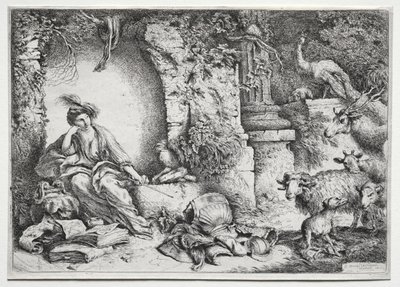 Melancholie od Giovanni Benedetto Castiglione