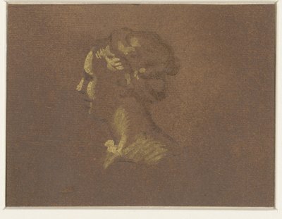 dívčí hlava od Giovanni Benedetto Castiglione