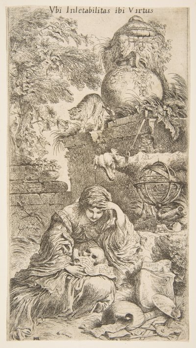 Melencholia, ca. 1645-1646. od Giovanni Benedetto Castiglione