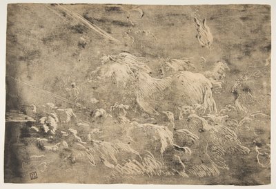 Noe a zvířata vstupující do archy, 1650-55. od Giovanni Benedetto Castiglione