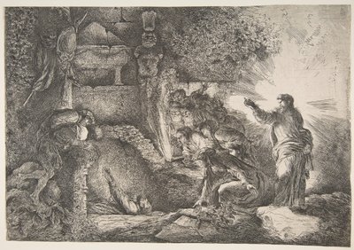 Vzkříšení Lazara, 1645-1650. od Giovanni Benedetto Castiglione