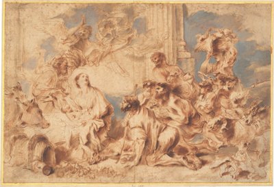 Klanění pastýřů od Giovanni Benedetto Castiglione