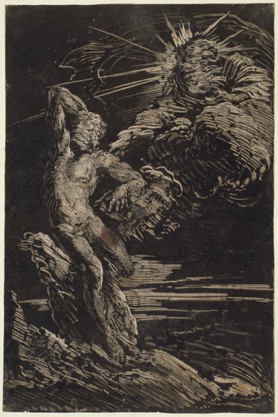 Stvoření Adama od Giovanni Benedetto Castiglione