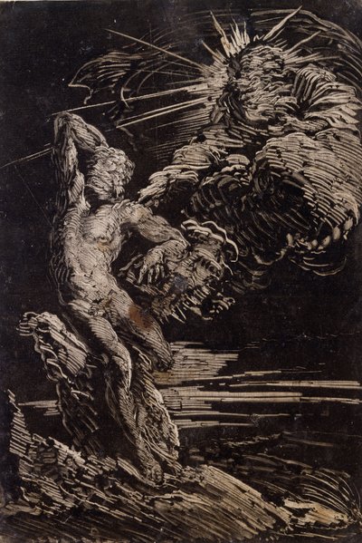 Stvoření Adama, c. 1642 od Giovanni Benedetto Castiglione