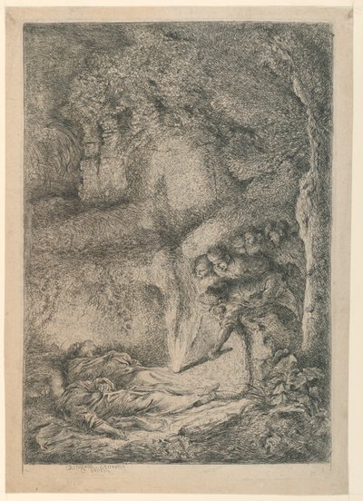 Nalezení těl sv. Petra a Pavla od Giovanni Benedetto Castiglione
