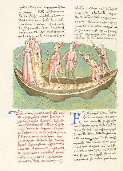 Dekameron, Entremetteur malgré lui - Ninette a její sestry plují , Čtvrtý den, povídka 3. od Giovanni Boccaccio