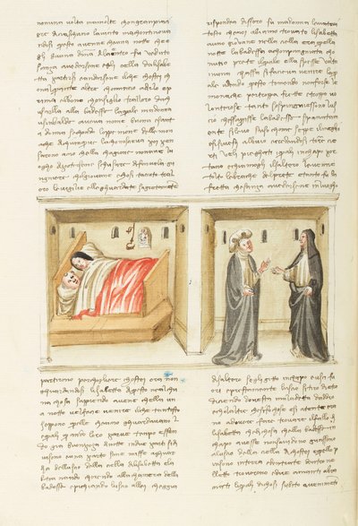 Dekameron, Jeptiška; Isabetta a její milenec; Isabetta před abatyší , Devátý den, povídka 2. od Giovanni Boccaccio