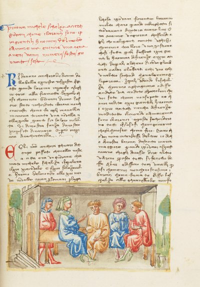 Dekameron, Když Bůh učil kreslit - Michele Scalza a mladí lidé , Šestý den, povídka 6. od Giovanni Boccaccio