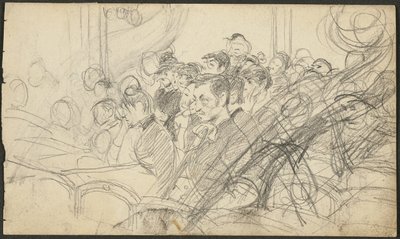 Audience v pařížském divadle I od Giovanni Boldini