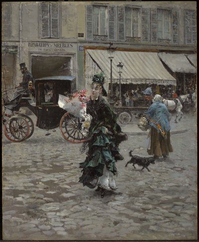 Přecházet ulici od Giovanni Boldini
