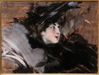 Dáma s čepicí od Giovanni Boldini
