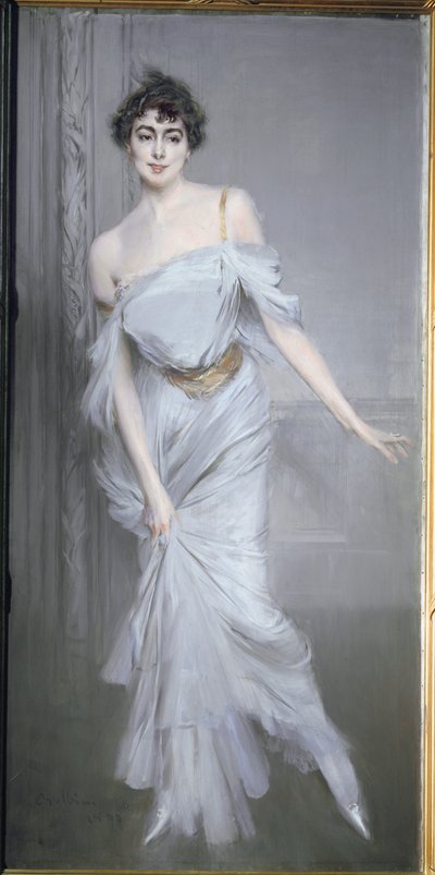 Madame Charles Max (malba na plátně) od Giovanni Boldini