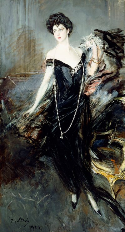 Portrét Donna Franca Florio, 1924 od Giovanni Boldini