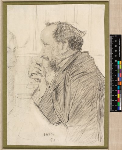 Portrét Edgara Degase u stolu v kavárně od Giovanni Boldini
