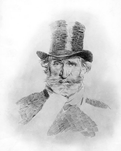 Portrét Giuseppe Verdiho ( Roncole Verdi od Giovanni Boldini