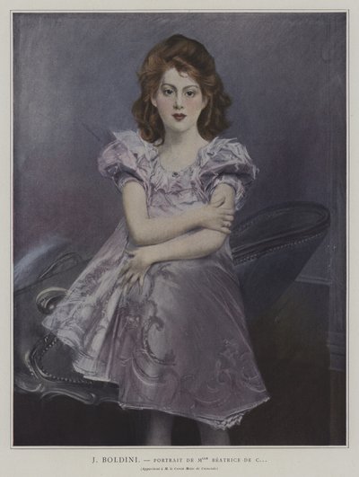 Portrét mademoiselle Beatrice de C... od Giovanni Boldini