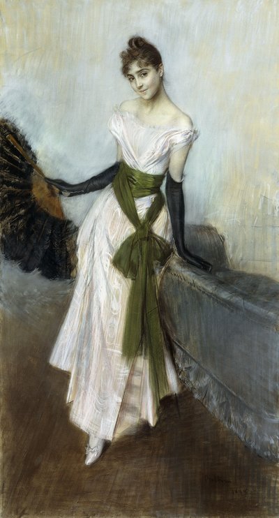 Portrét slečny Concha de Ossa, 1888 od Giovanni Boldini