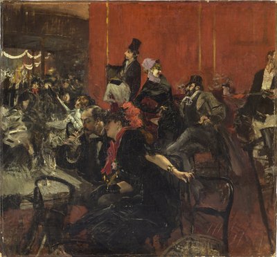 Sváteční scéna od Giovanni Boldini