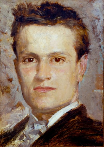 Autoportrét, asi 1865 (olej na papíře na lepence) od Giovanni Boldini