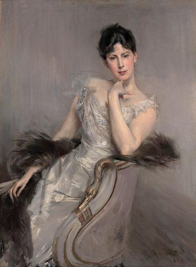 Dáma v bílém Dáma v bílém, 1902. od Giovanni Boldini