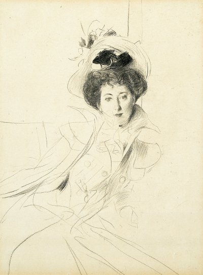 Studie princezny Niscemi od Giovanni Boldini