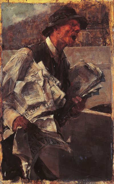 Pařížský newsboy nebo The newsvendor od Giovanni Boldini