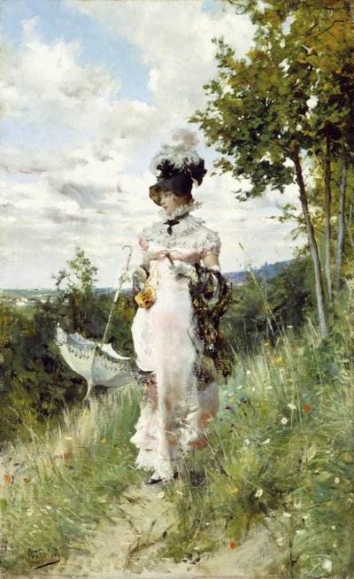 Letní procházka od Giovanni Boldini