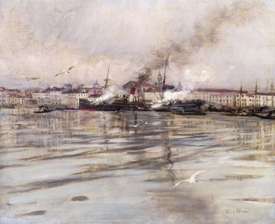 Pohled na Benátky; Pohled na Benátky, kolem roku 1895 od Giovanni Boldini