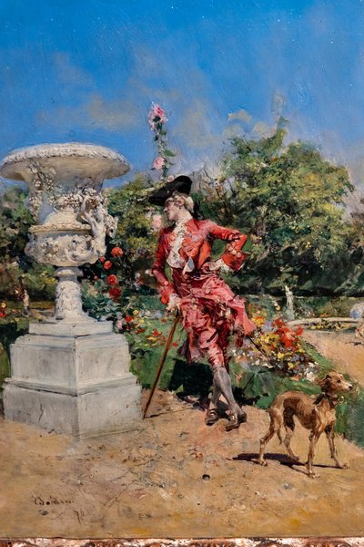 Mladý markýz ve Versailles, detail od Giovanni Boldini