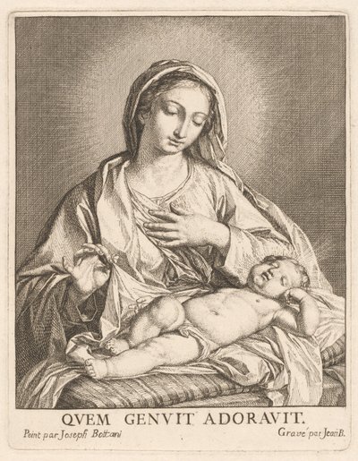 Panna a spící dítě od Giovanni Bottani, after Giuseppe Bottani