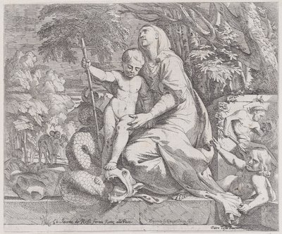 Alegorie zbytku na útěku do Egypta, 1650-55. od Giovanni Cesare Testa