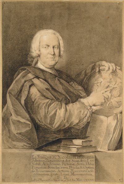 Portrét Cavaliere Francesco Maria Niccolò Gabburri od Giovanni Domenico Ferretti