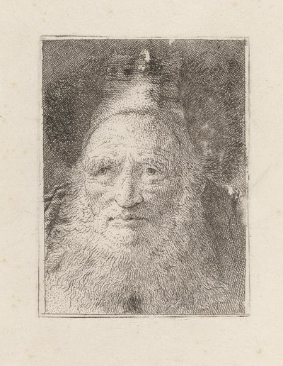 Vousatý stařec s kloboukem, z Raccolta di Teste (Sbírka hlav) od Giovanni Domenico Tiepolo