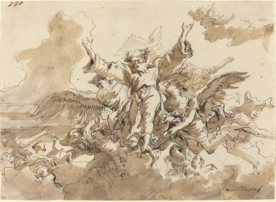 Stvoření vesmíru od Giovanni Domenico Tiepolo